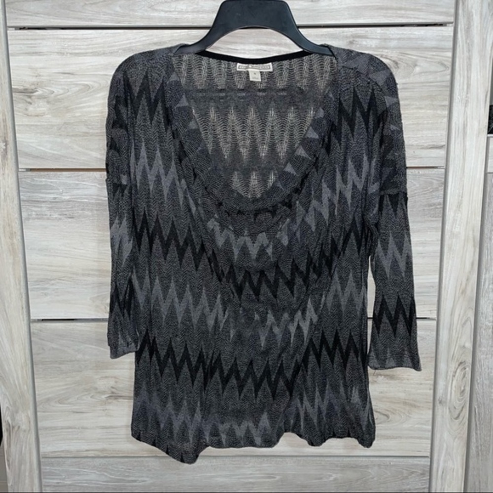 Dana Butchman-Sleek see-through sweater!